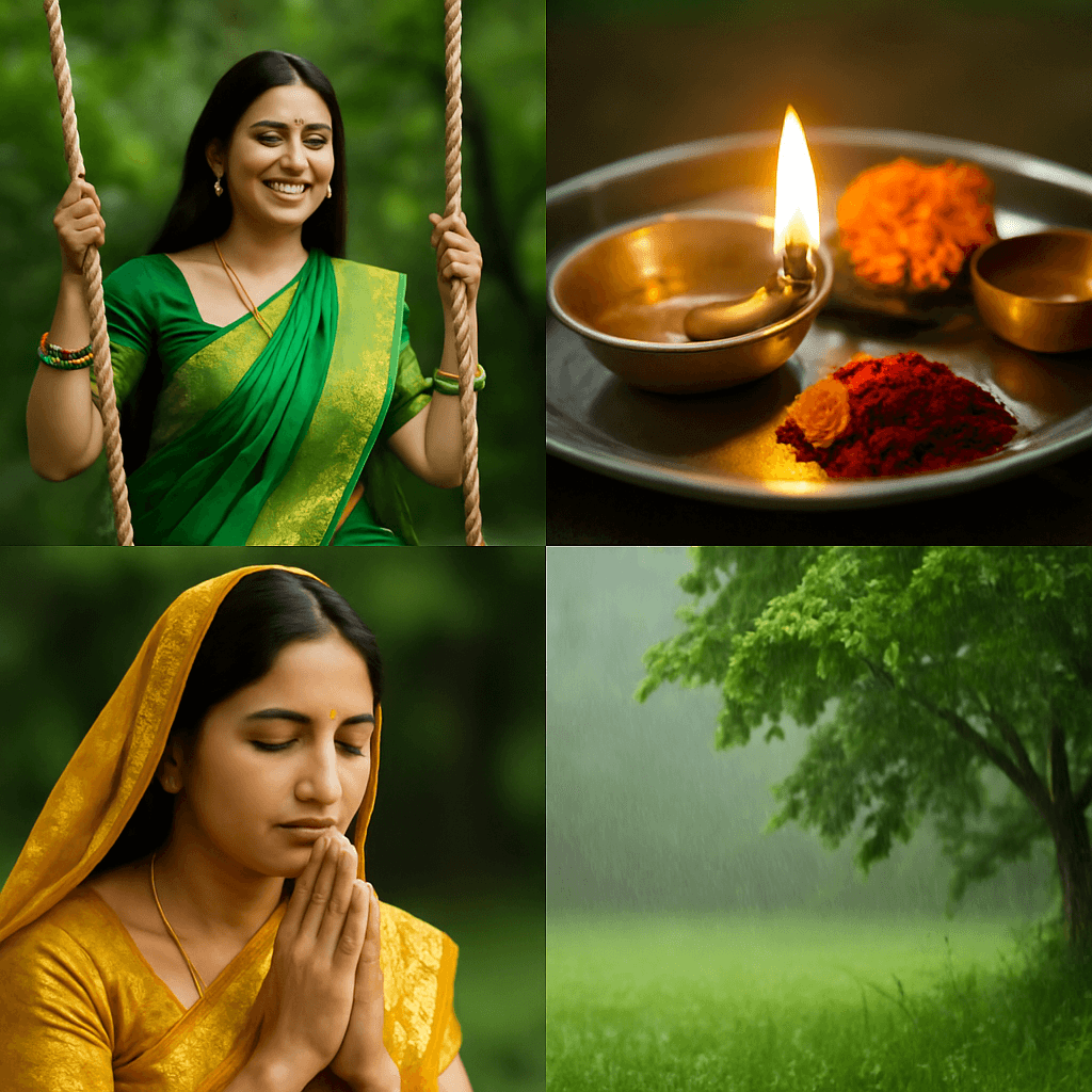 हरियाली तीज 2025 की संपूर्ण गाइड: पूजन विधि, शुभ मुहूर्त और अद्भुत कथा