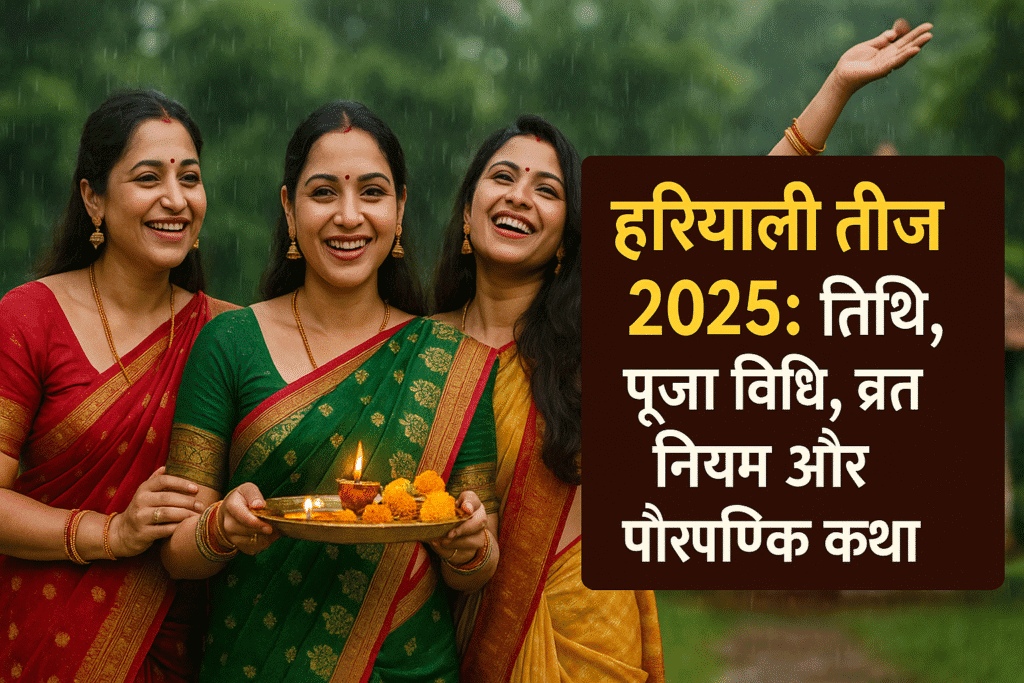 हरियाली तीज 2025: तिथि, पूजा विधि, व्रत नियम और पौराणिक कथा