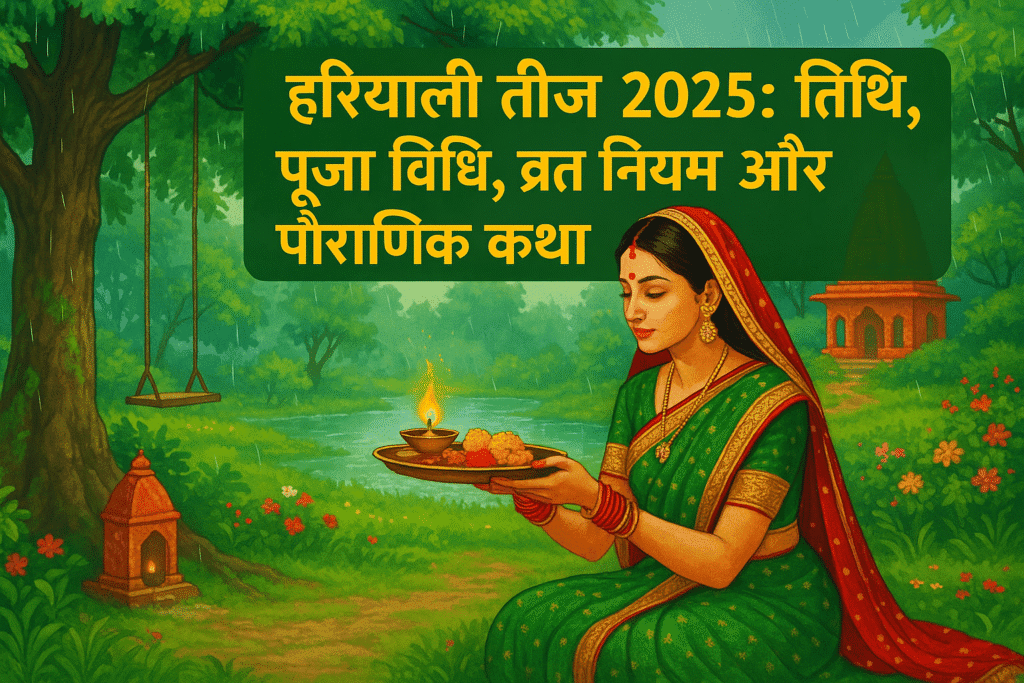 हरियाली तीज 2025: तिथि, पूजा विधि, व्रत नियम और पौराणिक कथा